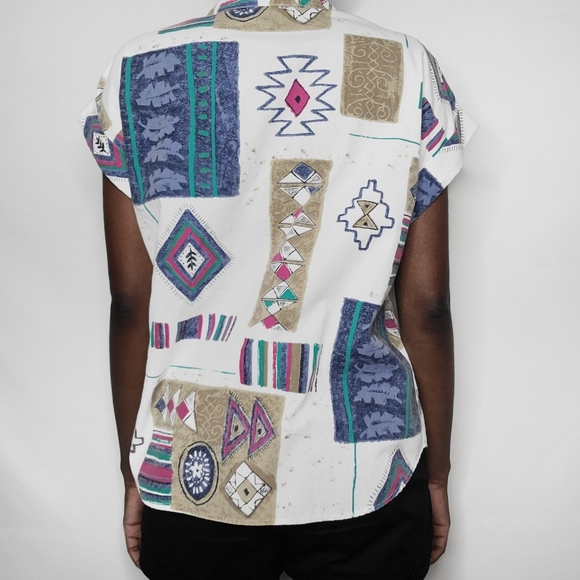 Caliche Vintage Short Sleeve Button Down Shirt - Picture 2 of 3
